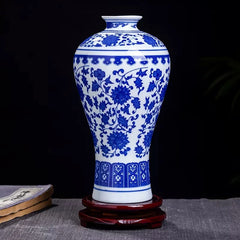 VASE BLEU DECORATIF