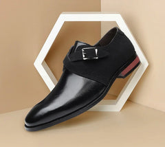 Moccasins Buckle Design Business Leather Men Casual Shoes