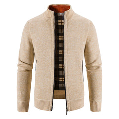 Sweater Jacket  Cold Coat Fleece Zipper Cardigan