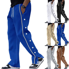 Coss-border leisure sports breasted loose straight drum draw rope large pant