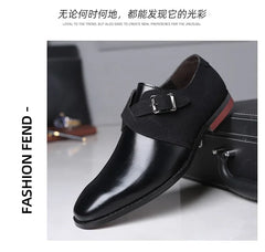 Moccasins Buckle Design Business Leather Men Casual Shoes