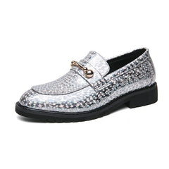 Glossy Leather  High-end Banquet  Loafers Shoes