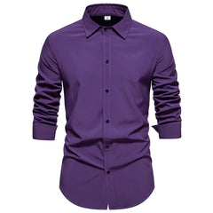 Regular Fit Long Sleeve Shirt Button Up