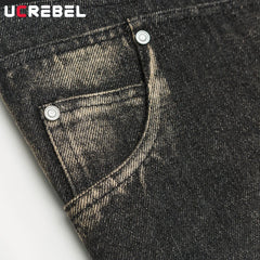 Patchwork Denim Jacket Mens