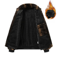 Retro Brown Thicken Warm Coat