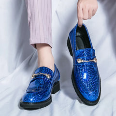 Glossy Leather  High-end Banquet  Loafers Shoes