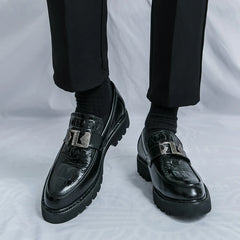 British Street Style Leather Loafers