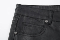 Cotton Tide Niche Wax Denim Pants