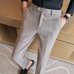 Woolen Pants Thick Trousers Slacks