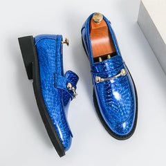 Glossy Leather  High-end Banquet  Loafers Shoes