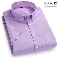 Oxford textile long sleeve slim fit shirt
