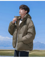 Padded Lightweight Plump Warm Waterproof Hooded down jacket