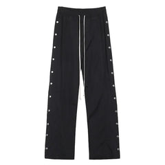 Rick Pants For Men Wide-legged Owens Trousers Buttoned Straight Leg