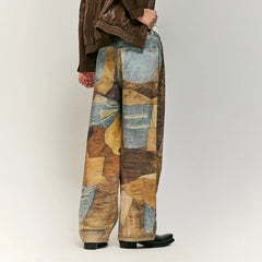 Design High-End Jeans for Men and Women Loose Cool Straight Wide Leg Casual Trousers