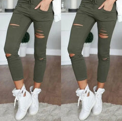 Pantalon crayon extensible