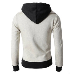Zipper Hoodie Scarf Collar Sweatshirt