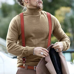 Cotton Half High Neck Base Sweater