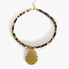 Vintage Gold Plated Heart Sun Pendant Necklace