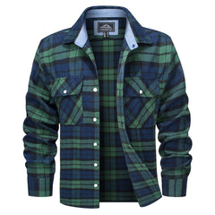 Plaid Flannel Shirts Long Sleeves Casual Cotton Shirt
