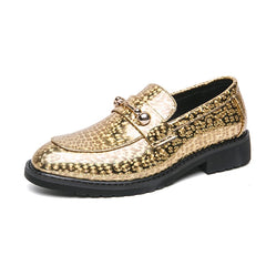 Glossy Leather  High-end Banquet  Loafers Shoes