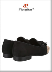 Mocassin en cuir noir