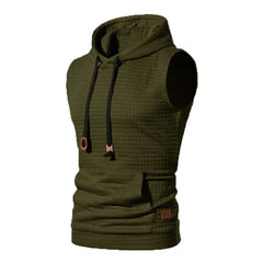 No Sleeve Retro Casual Knitted Pullover Men Wild Slim Knitting Sweaters
