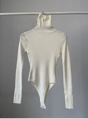 Cotton BTurtleneck Solid Knitwear Knitted Bodysuits