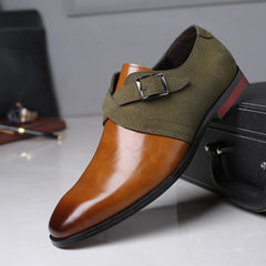 Masculino Leather Brown Black Elegant Luxury Suit Shoes