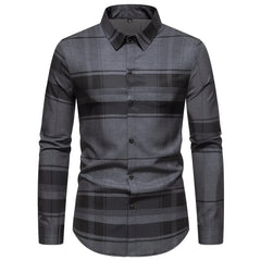 Long Sleeve   Shirt Stripes Thin Shirts