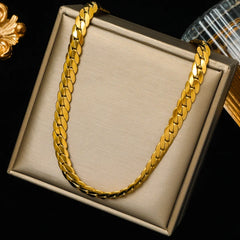 Waterproof Stainless Steel Metal Chain Necklace Bracelet