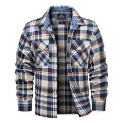 Plaid Flannel Shirts Long Sleeves Casual Cotton Shirt