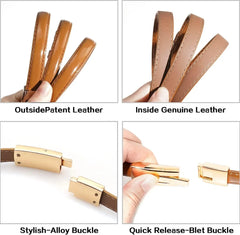 Ceinture en cuir verni