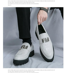 British Street Style Leather Loafers