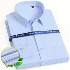 Classic Long Sleeve Solid/striped Shirts Shirt