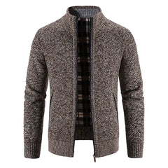 Sweater Jacket  Cold Coat Fleece Zipper Cardigan