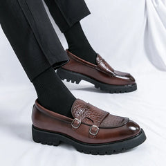 Leather Loafers Low Cut Daily Men's Driving Shoes Non Slip