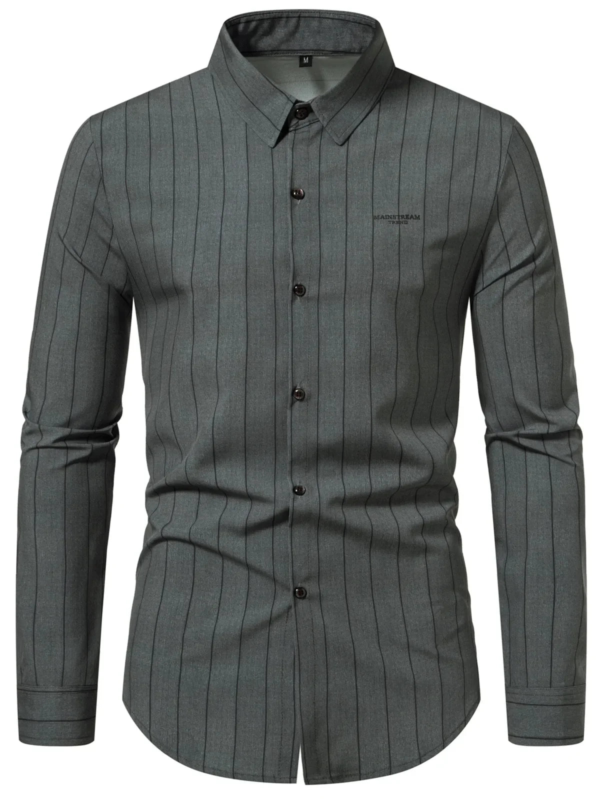 Long Sleeve   Shirt Stripes Thin Shirts