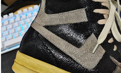 Genuine Leather High-top Ankle Boots