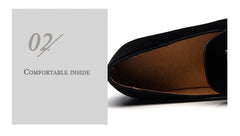 Spike Loafers Flat Footwear Studded Leather Shoes