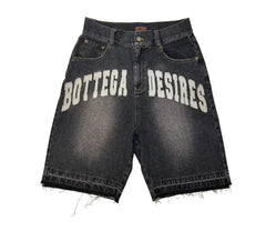 Diamond design loose wide leg niche short