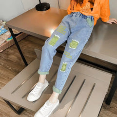 Fashion Jeans Spring Summer and Autumn Soft Casual Boutique Cotton