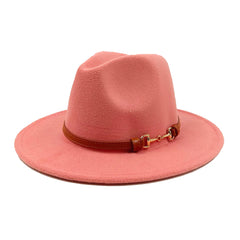 Vegan felt fedora hat wide brim hat