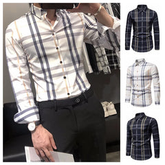 Long Sleeve   Shirt Stripes Thin Shirts