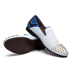Rivet Modern Style Casual Slip On Formal Loafers Men Moccasins Shoes
