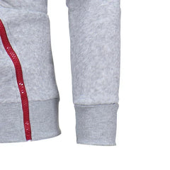 Tracksuit Clothing Casual Zipper Hooded Sweatshirt+Black Jogging Pants 2 Piece Set