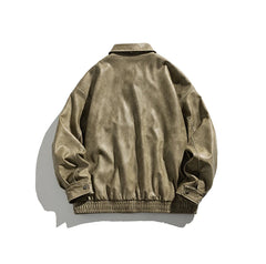 American Retro PU Leather Jacket