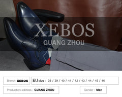 Italian Red Lining Loafers Genuine Leather Slip-on Shoes