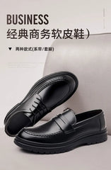 Leather Shoes Slip Shoes