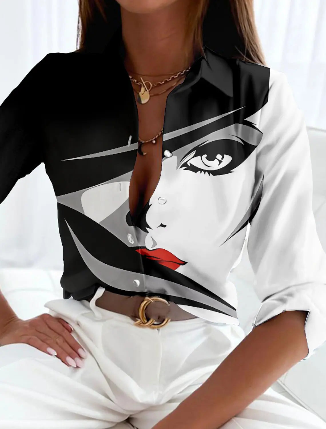 Elegant Temperament  Loose Shirt