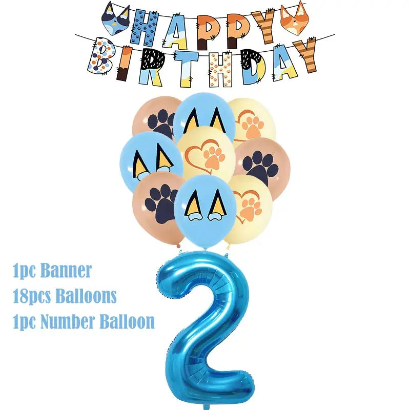 kids Birthday Party Decoration Supplies Tableware Plate Cup Napkin Tablecloth Cake Topper Balloon Banner Birthday Party Favors